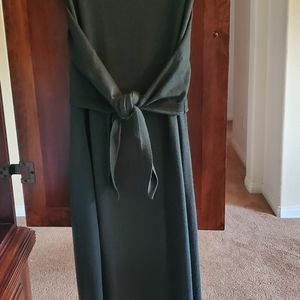 THEORY SWEATER DRESS SIZE L IN FOREST GREEN